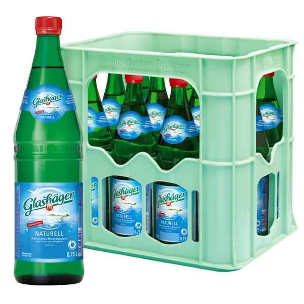 Glashager Naturell 0 75l Glas Im 12er Kasten Mobiledrinks